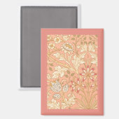 Aimant Fleurs Rose Pastel (Recto/Verso)