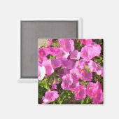Aimant Fleurs roses (Recto/Verso)