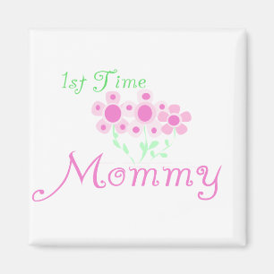 Aimant Fleurs roses 1er Fleurs Mommy tshirts et cadeaux