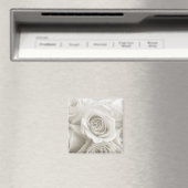 Aimant Fleurs | Roses blanches (In Situ (Lave-vaisselle))