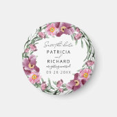 Aimant Fleurs sauvages d'aquarelle mariage Enregistrer la (Devant)