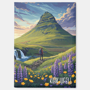 Aimant Fleurs sauvages en Kirkjufell Islande Travel