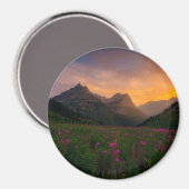 Aimant Fleurs sauvages glaciers (Recto/Verso)