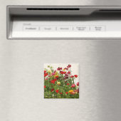 Aimant Fleurs sauvages sur terrain vert (In Situ (Lave-vaisselle))