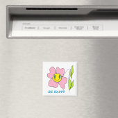 AIMANT FLEURS "SOYEZ HEUREUX" (In Situ (Lave-vaisselle))