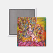 Aimant FLEURS SUR L'imaginaire ROSE IRIS (Recto/Verso)