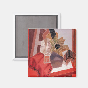 Aimant Fleurs sur une table par Juan Gris, Cubisme vintag