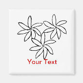 Aimant Fleurs Tiare (Devant)