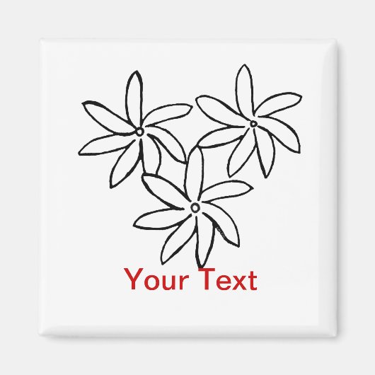 Aimant Fleurs Tiare (Devant)