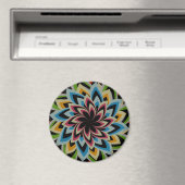 AIMANT FLEURS TOURBILLON COLORÉES (In Situ (Lave-vaisselle))