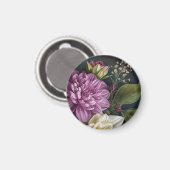 Aimant Fleurs Vintage Sombres (Recto/Verso)