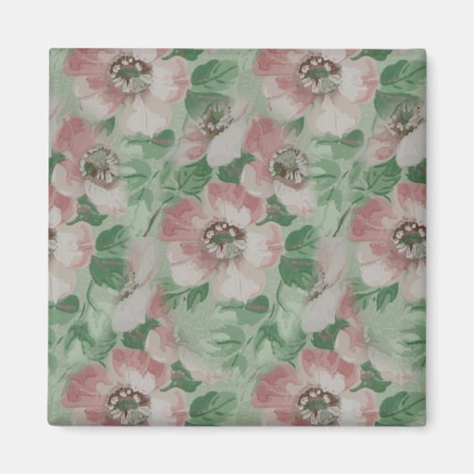 Aimant Fleurs vintages (Devant)