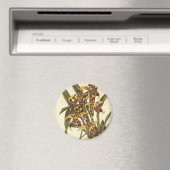 Aimant Fleurs vintages Tropicales Odontoglossum Orchidées (In Situ (Lave-vaisselle))