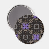Aimant Fleurs violettes (Recto/Verso)