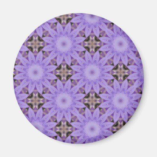 Aimant Fleurs violettes (Devant)
