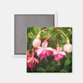 Aimant Fleurs violettes et blanches (Recto/Verso)