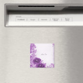 Aimant Fleurs Violettes Fleurissent (In Situ (Lave-vaisselle))