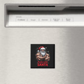 Aimant Flex Comme Santa Claus Bodybuilder Christmas Gym W (In Situ (Lave-vaisselle))