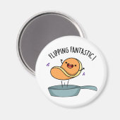 Aimant Fliastic Funny Pancake Pun (Recto/Verso)