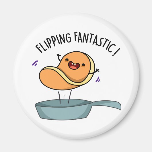 Aimant Fliastic Funny Pancake Pun (Devant)