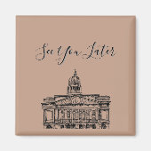 Aimant Flickermuse Nottingham Mocha Mousse Tone Sketch (Devant)
