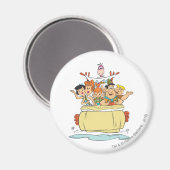 Aimant Flintstones Family Roadtrip (Recto/Verso)