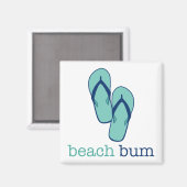 Aimant Flip Flops Beach Bum (Recto/Verso)