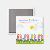 Aimant Flip Flops Été S'Amuser Au Soleil Enregistrer La D (Recto/Verso)