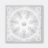 Aimant flocon blanc (Devant)