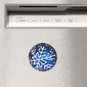 Aimant Flocon de neige en bleu (In Situ (Lave-vaisselle))