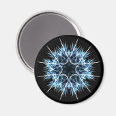 Aimant Flocon de neige fractal (Recto/Verso)