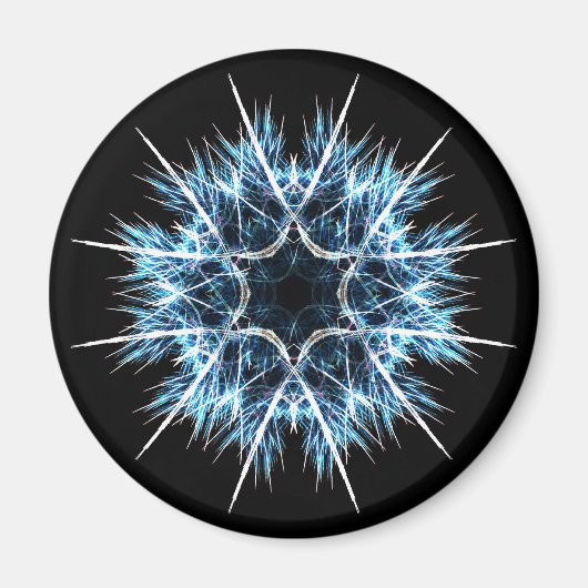 Aimant Flocon de neige fractal (Devant)