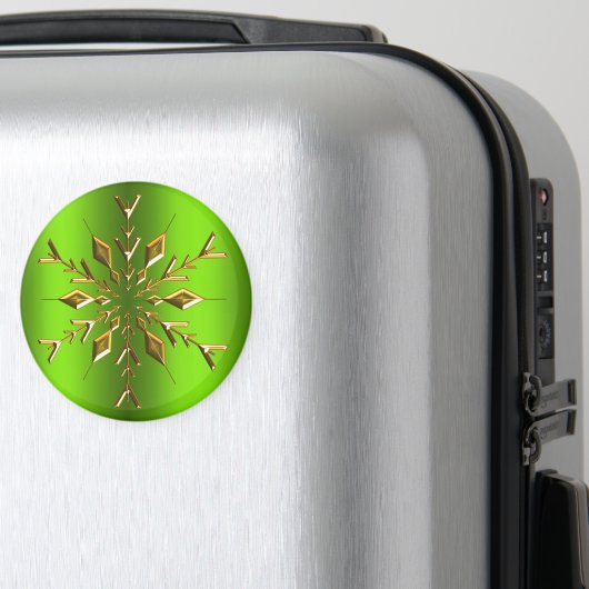 Aimant Flocon de neige Gold Christmas Star (In Situ (Bagages))