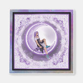 Aimant Flocon de neige pourpre (Devant)