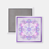 Aimant Flocon de neige pourpre (Recto/Verso)