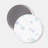 Aimant Flocons de neige pâles (Recto/Verso)