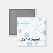 Aimant Flocons de neige, Qu'il neige (Recto/Verso)