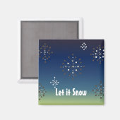 Aimant Flocons de neige - Qu'il neige (Recto/Verso)