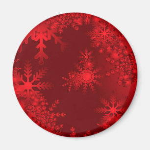 Aimant Flocons rouges