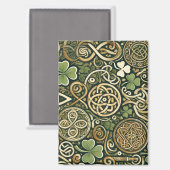 Aimant Floraison celtique (Recto/Verso)