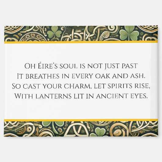 Aimant Floraison celtique (Recto)