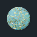 Aimant Floraison d'amandier de Van Gogh<br><div class="desc">Cadeaux Fleurs d'Amandier Turquoise pour Mariage,  Baby Shower ou Fête Printanière :</div>
