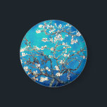 Aimant Floraison d'amandier de Van Gogh turquoise clair<br><div class="desc">Cadeaux Fleurs de Cerisier Rose pour Mariage,  Baby Shower ou Fête de Printemps :</div>