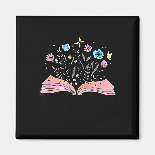 Aimant Floral Book A New Chapter Begins Retired 2026 Reti (Devant)