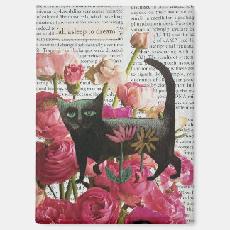 Aimant Floral Cat Collage Wall Art Surreal Decor