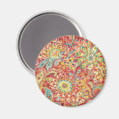 Aimant floral coloré (Recto/Verso)