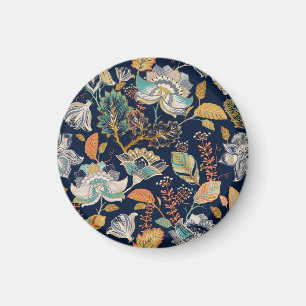 Aimant Floral coloré : Arrière - plan sans couture