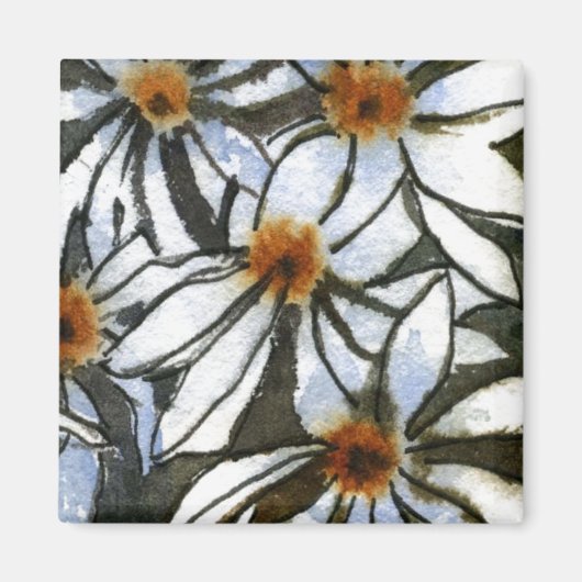 Aimant floral "Daisy #2" (Devant)