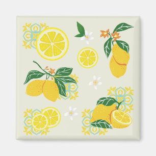 Aimant Floral de citron