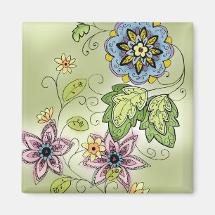 Aimant floral de printemps